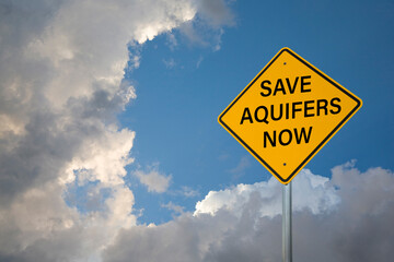 Save Aquifers Road Sign