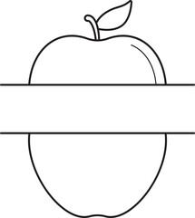 Apple Fruit, Clear, Split