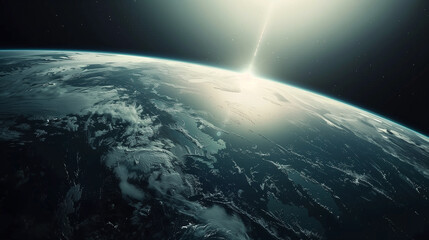 Fototapeta premium Beautiful Earth in space