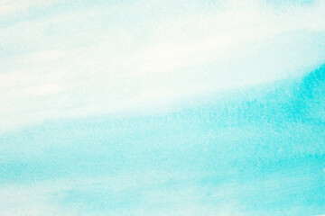 Obraz premium Watercolor background, art abstract surface blue watercolor painting textured design on white paper background, banner, backdrop, template, poster, wallpaper