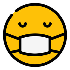 sick face expression icon 