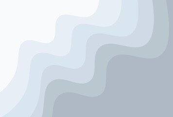 Abstract gray background with paper cut waves. Paper cut topography relief imitation soft banner. Gray multi layers in flat texture. Abstract papercut, topographic map, background