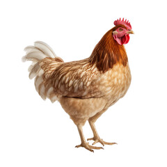 Fototapeta premium Chicken isolate on transparent png. 
