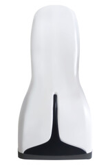 Image of a white barcode reader from an overhead view.
