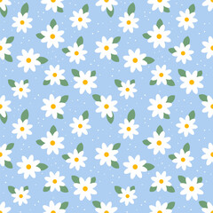 Seamless pattern with hand drawn flower. Background for textile, wrapping paper, fashion, illustration.