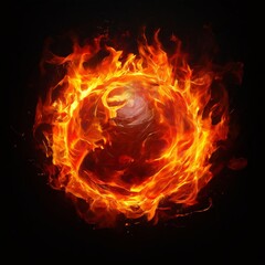 a fiery explosion on fire