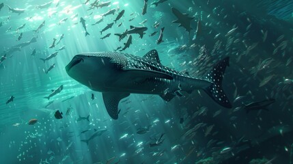 Fototapeta premium The concept of International Whale Shark Day