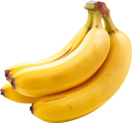 Banana isolated on transparent background. PNG