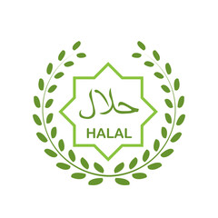 Halal tag icon template