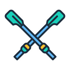 Rowing Oars Icon
