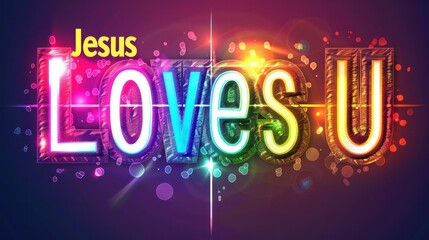Creative Text of Jesus Love