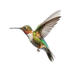 Fototapeta premium Hummingbird isolate on transparent png. 