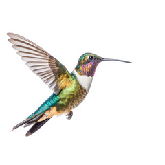 Hummingbird isolate on transparent png.
