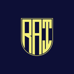 rai letter logo design