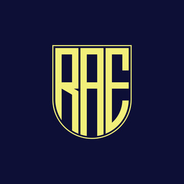 rae letter logo design