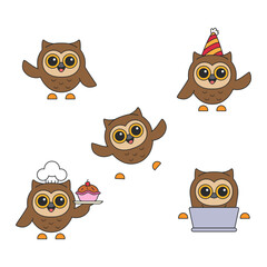 cute owl illustration