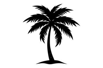 palm tree silhouette vector illustration