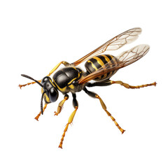 Naklejka premium Wasp isolate on transparent png.