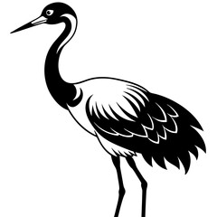 crane icon silhouette vector art illustration