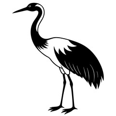 crane icon silhouette vector art illustration