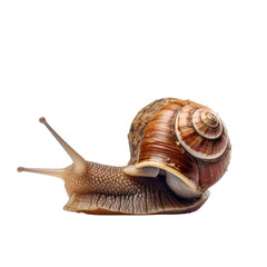 Snail  isolate on transparent png.
