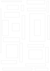 white frame on a wall