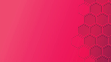 Red gradient honeycomb hexagon background