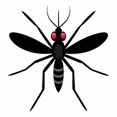 a cute Mosquito vector artwork illustration and svg