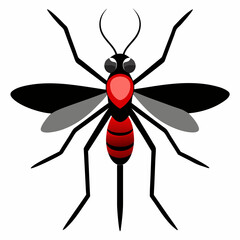 a cute Mosquito vector artwork illustration and svg