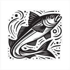 Cod Fish Vector