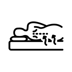 Vector black line icon for Pressure relief