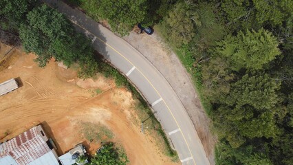 DRONE PHOTOGRAPHY OF THE VILLAGE OF SAN JOSE DEL PACIFICO IN OAXACA, MEXICO