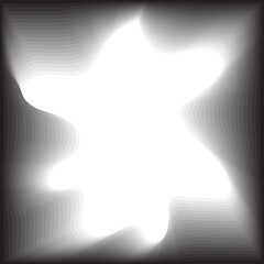 Square shape flowing transparent liquid line, frame, brand, symbol, logo