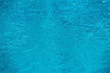 Background of water, surface blue swimming pool.