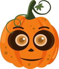 Halloween Pumpkin Head Emoticon
