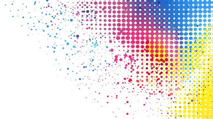 colorful halftone background