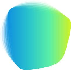 Circle color curve blend gradation for badge, price tag, label, logo