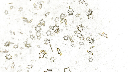 Starlit Christmas Plummet: Spectacular 3D Illustration Showcasing Descending Holiday Star Clusters