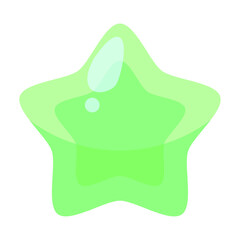 Hand drawn star illustration isolated on white background