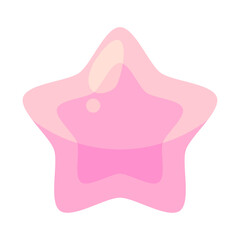 Hand drawn star illustration isolated on white