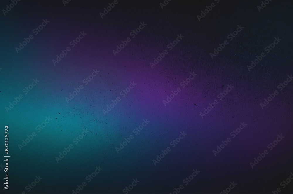 Wall mural abstract digital background features smooth gradient from teal to purple with subtle grainy texture
