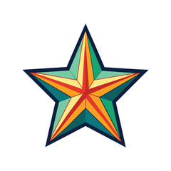 Obraz premium star icon illustration, star vector, star icon vector illustration, star silhouette of a star isolated on a white background, eps, png, svg, vector,