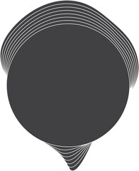 Circle flowing wave surface of line. Modern element