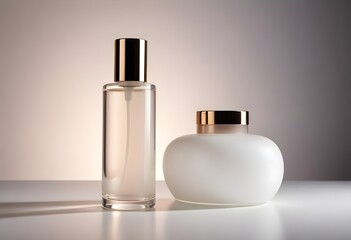 plain blank elegant skin care product photo