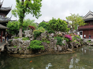 Naklejka premium China, Shanghai, Yuyuan Garden, Old Town 