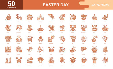 Easter Day icon set