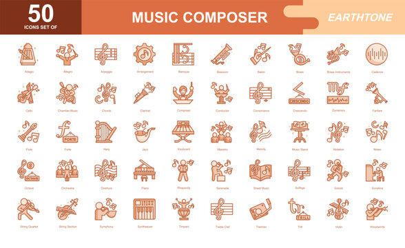 Music icon set