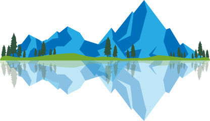 Mountain Landscape Illustration
