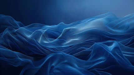 Obraz premium Abstract Luxury Gradient Blue Background: Smooth Dark Blue with Black Vignette Studio