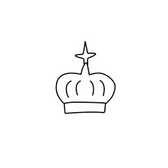 Crown doodle icon